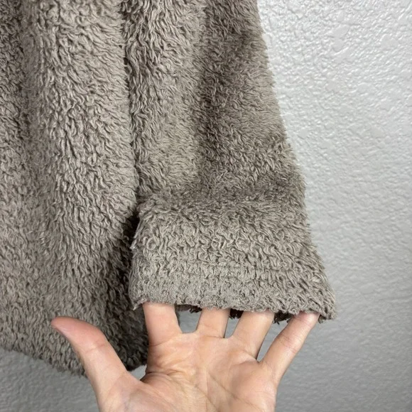 Patagonia Los Gatos Jacket Kids Girls Size XL 14 Brown Full Zip Hoodie Sherp - Picture 5 of 14